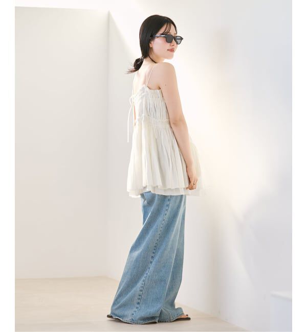 Plage「IND VOIL TACK キャミソール」|キャミソール|