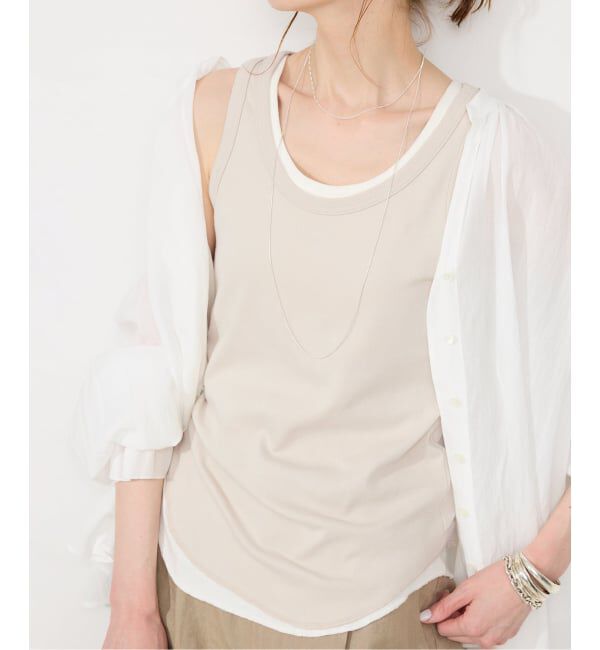 SLOBE IENA「《追加4》basic タンクトップ」|タンクトップ|