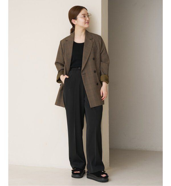 IENA「《追加2》サスペンダーツイルパンツ」|スラックス|