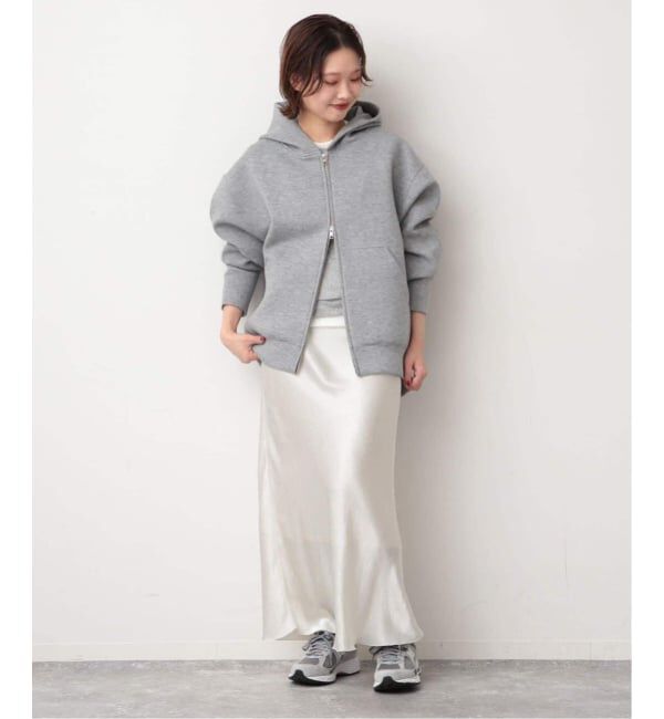SLOBE IENA「《追加5》ボリュームジップアップフーディー」|パーカー|