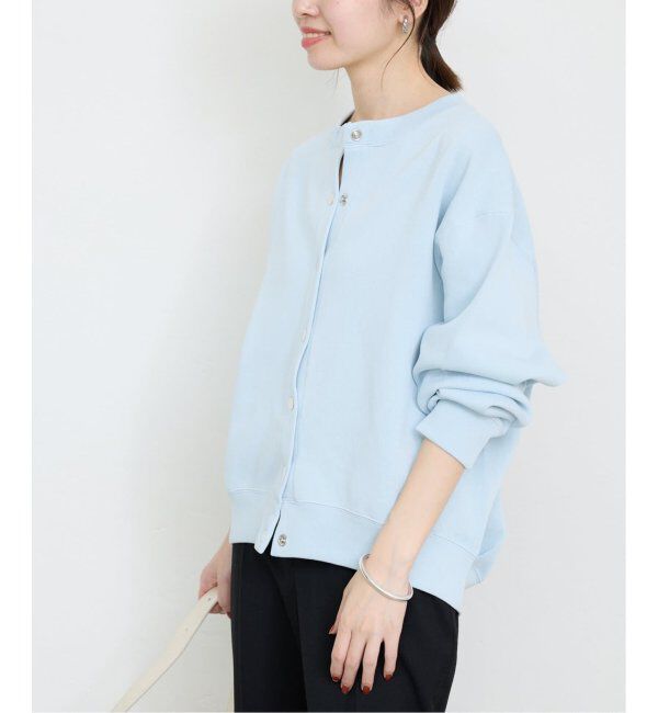 SLOBE IENA「《WEB・一部店舗限定/追加4》ダブルフェイスジャージースナップカーディガン」|カーディガン|