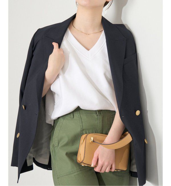 IENA「LOOPWHEELER for LOWERCASE 別注 ライトツリウラケ Vネックベスト」|ベスト・ジレ|