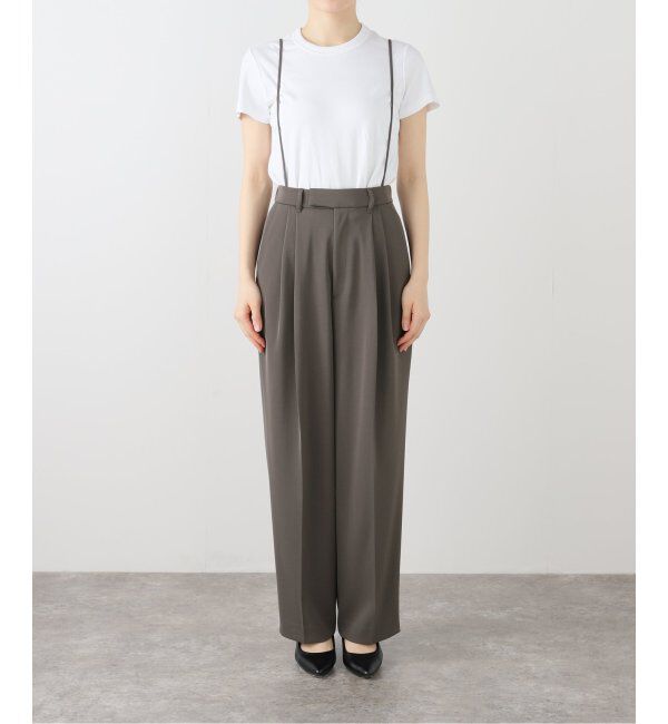 IENA「《追加4》サスペンダーツイルパンツ」|スラックス|