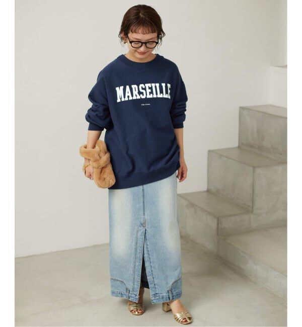 SLOBE IENA「《WEB限定/追加》MARSEILLE ロゴスウェット」|スウェット・ジャージ|
