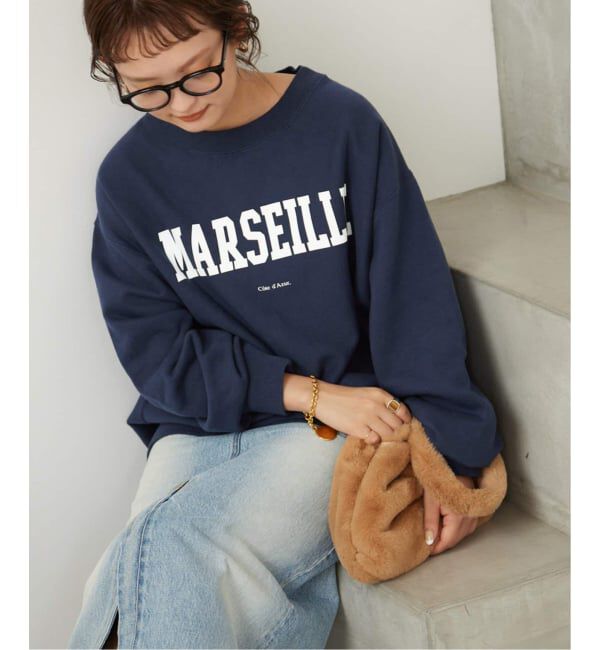 SLOBE IENA「《WEB限定/追加》MARSEILLE ロゴスウェット」|スウェット・ジャージ|