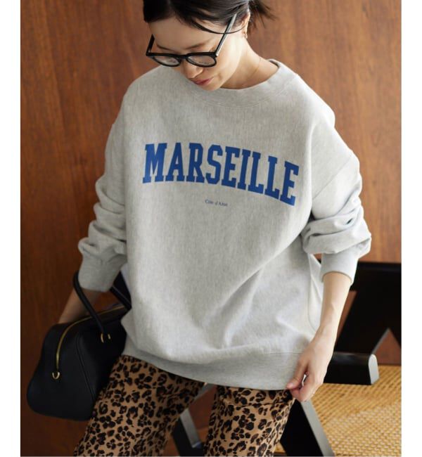 SLOBE IENA「《WEB限定/追加》MARSEILLE ロゴスウェット」|スウェット・ジャージ|グレーA