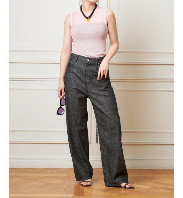 IENA LA BOUCLE「《追加》IENA LA BOUCLE 水撚りガスフライスノースリーブ」|Tシャツ・カットソー|