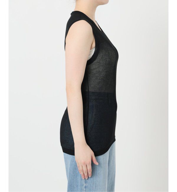 IENA LA BOUCLE「《追加》IENA LA BOUCLE 水撚りガスフライスノースリーブ」|Tシャツ・カットソー|