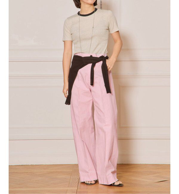 IENA LA BOUCLE「《追加》IENA LA BOUCLE ライトリブハーフスリーブプルオーバー2」|Tシャツ・カットソー|