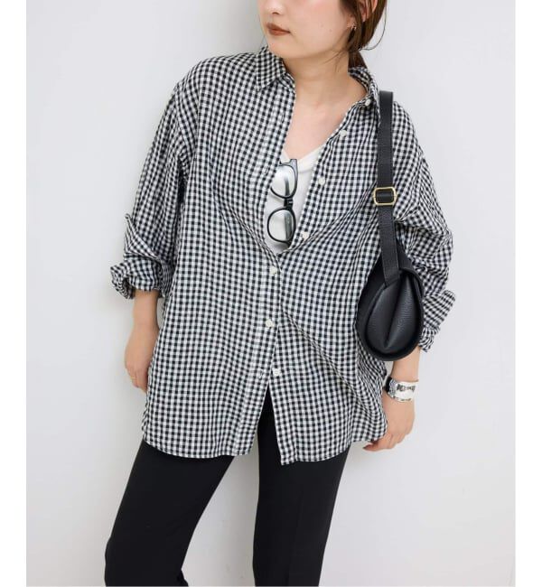 SLOBE IENA「《追加》リネンコットンレギュラーシャツ」|シャツ・ブラウス|