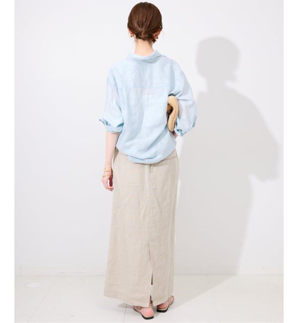 SLOBE IENA「《追加》リネンコットンレギュラーシャツ」|シャツ・ブラウス|