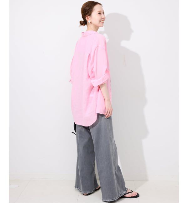 SLOBE IENA「《追加》リネンコットンレギュラーシャツ」|シャツ・ブラウス|