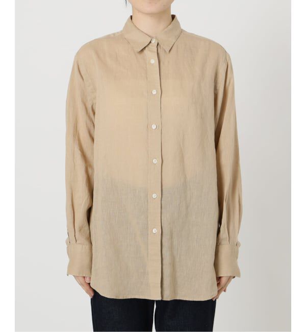 SLOBE IENA「《追加》リネンコットンレギュラーシャツ」|シャツ・ブラウス|