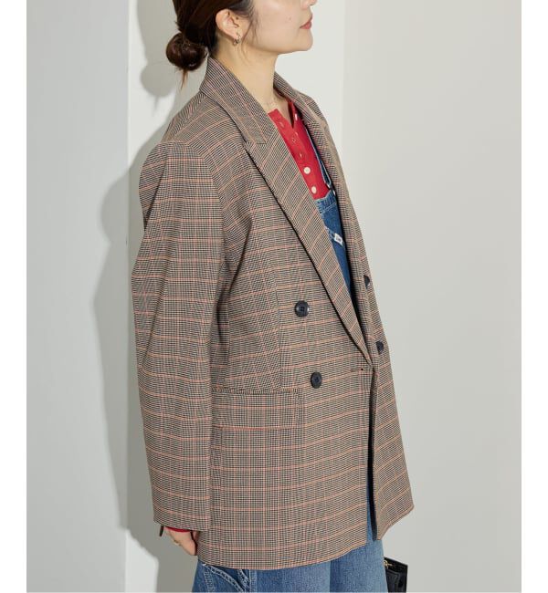 SLOBE IENA「チェックビックジャケット」|テーラードジャケット|