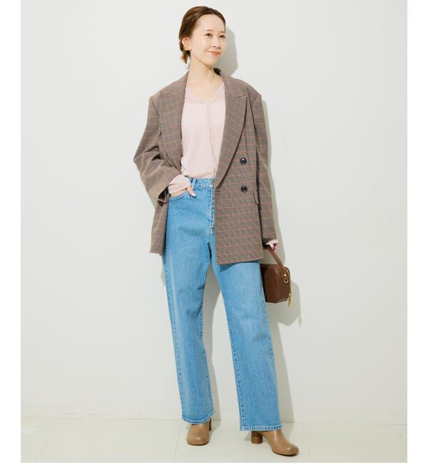 SLOBE IENA「チェックビックジャケット」|テーラードジャケット|