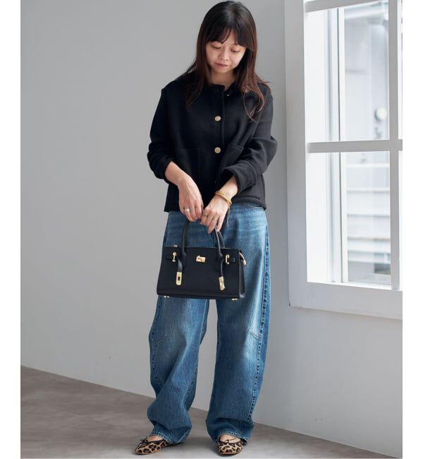 SLOBE IENA「《一部WEB・店舗限定カラーあり》ダブルフェイスニットジャケット」|カーディガン|