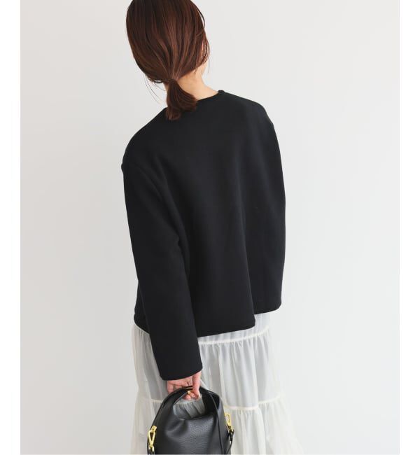 SLOBE IENA「《一部WEB・店舗限定カラーあり》ダブルフェイスニットジャケット」|カーディガン|