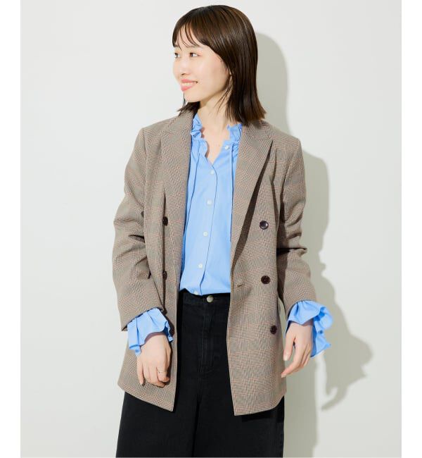 SLOBE IENA「TRダブルブレストジャケット」|テーラードジャケット|
