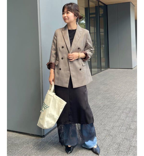 SLOBE IENA「TRダブルブレストジャケット」|テーラードジャケット|