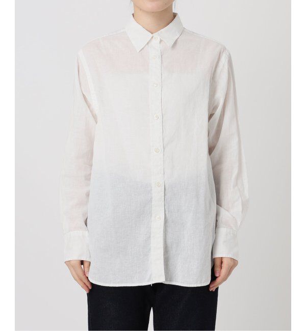 SLOBE IENA「《追加2》リネンコットンレギュラーシャツ」|シャツ・ブラウス|