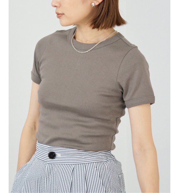 IENA「FLORE FLORE/フローレフローレ CAR TEE Tシャツ」|Tシャツ・カットソー|ベージュ