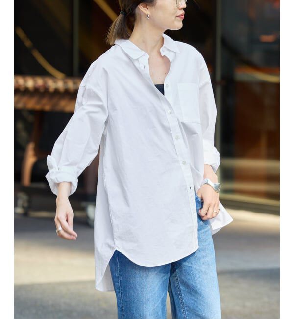 SLOBE IENA「コットンブロードベーシックシャツ」|シャツ・ブラウス|