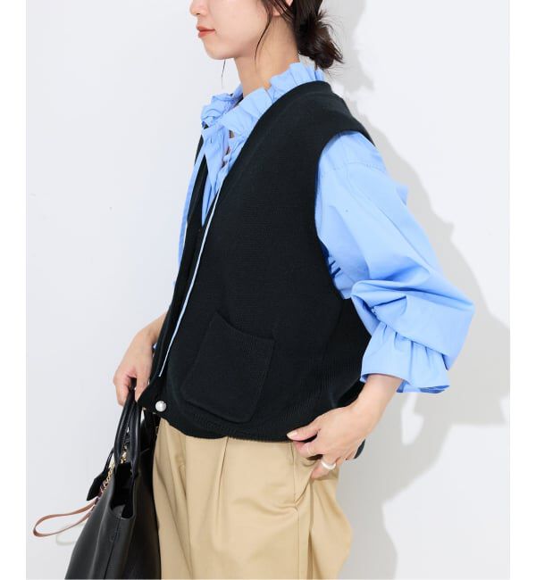 SLOBE IENA「パールニットベスト」|ベスト・ジレ|