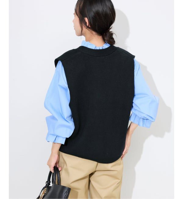 SLOBE IENA「パールニットベスト」|ベスト・ジレ|