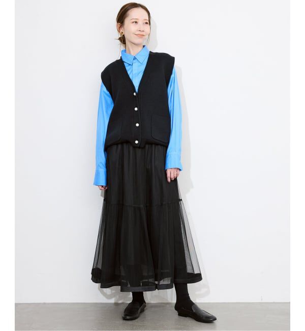 SLOBE IENA「パールニットベスト」|ベスト・ジレ|