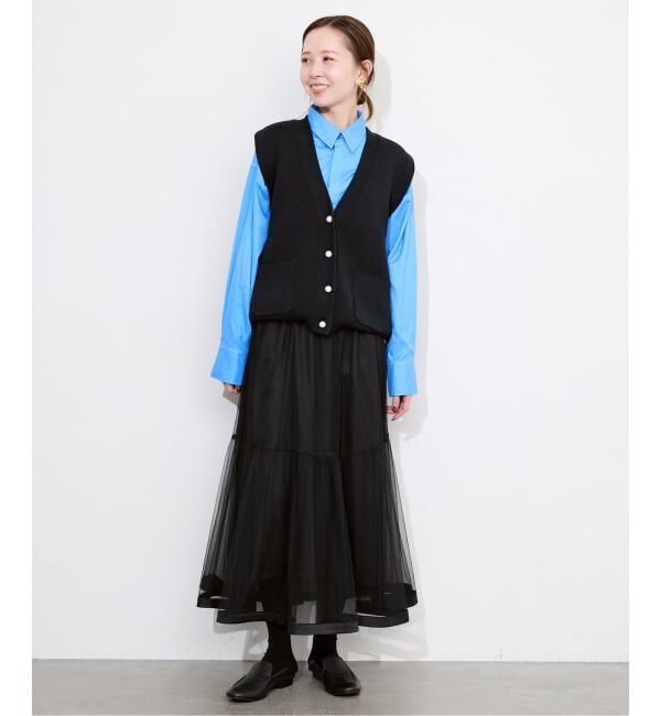 SLOBE IENA「パールニットベスト」|ベスト・ジレ|