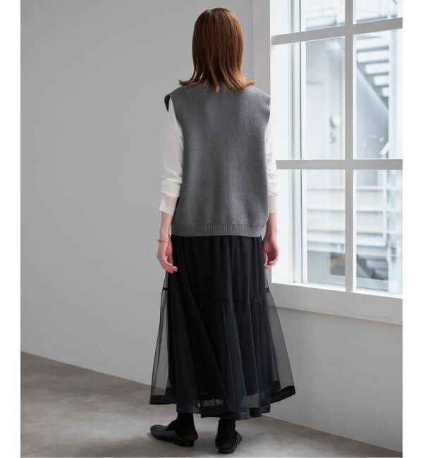 SLOBE IENA「パールニットベスト」|ベスト・ジレ|