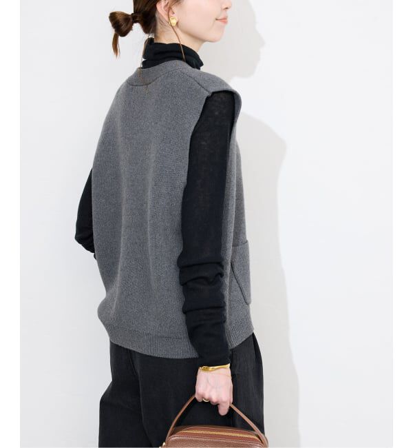 SLOBE IENA「パールニットベスト」|ベスト・ジレ|