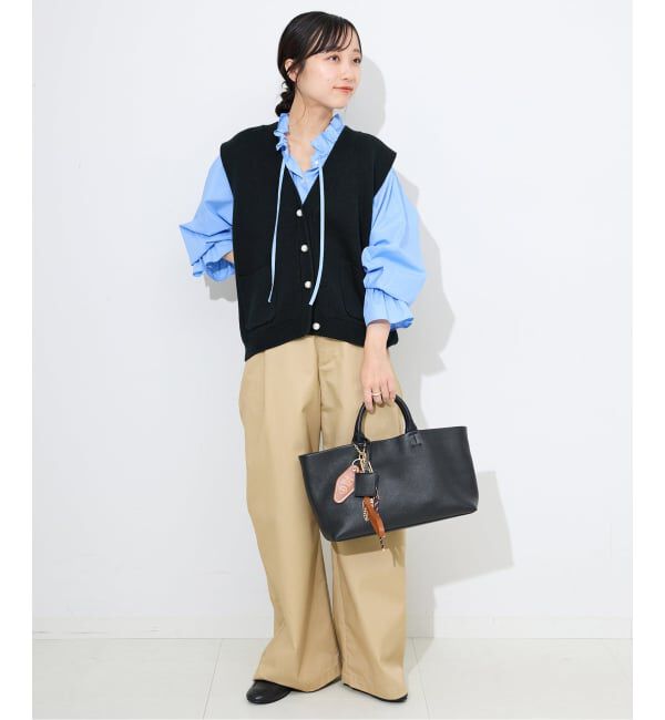 SLOBE IENA「パールニットベスト」|ベスト・ジレ|