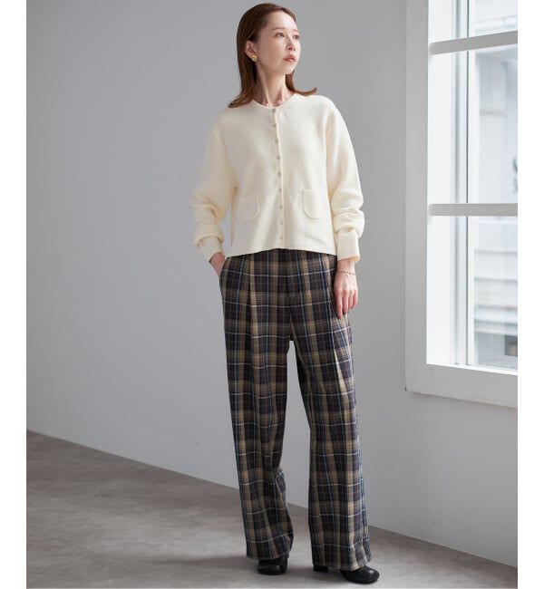 SLOBE IENA「《セットアップ対応可》コットンダブルフェイスカーディガン」|カーディガン|