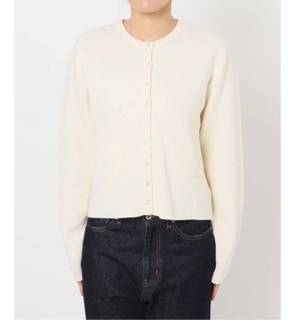 SLOBE IENA「《セットアップ対応可》コットンダブルフェイスカーディガン」|カーディガン|