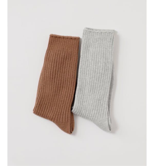 SLOBE IENA「《2枚セット》ルーズリブソックス 2SET」|ソックス|
