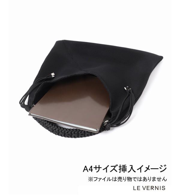 SLOBE IENA「《WEB限定/追加2》LE VERNIS パラコードハンドルメッシュバック 235-211505」|ショルダー・メッセンジャー|