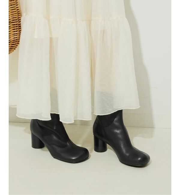 SLOBE IENA「《WEB限定サイズあり/追加2》SLOBE スクエアトゥショートブーツ」|ショートブーツ|