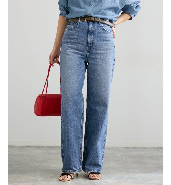 IENA「upper hights/アッパーハイツ 別注 THE NIECE デニムパンツ」|デニム|ブルー A