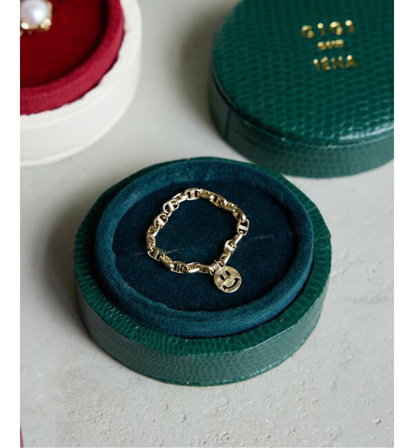 IENA「《WEB限定/追加》GIGI/ジジ 別注 SMILE CHAIN RING EX」|リング|