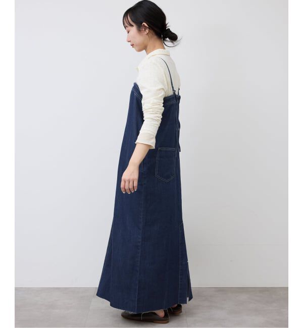 SLOBE IENA「LEDENIM ナローフレアデニムジャンパースカート」|ワンピース|