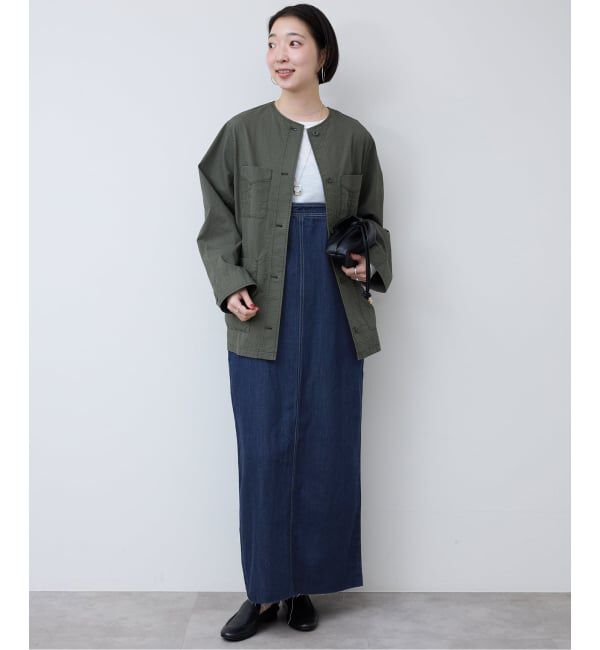 SLOBE IENA「LEDENIM ナローフレアデニムジャンパースカート」|ワンピース|