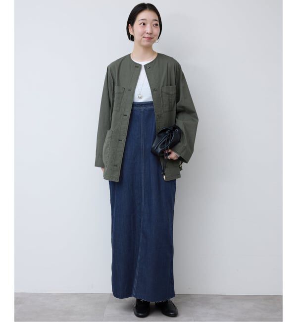 SLOBE IENA「LEDENIM ナローフレアデニムジャンパースカート」|ワンピース|