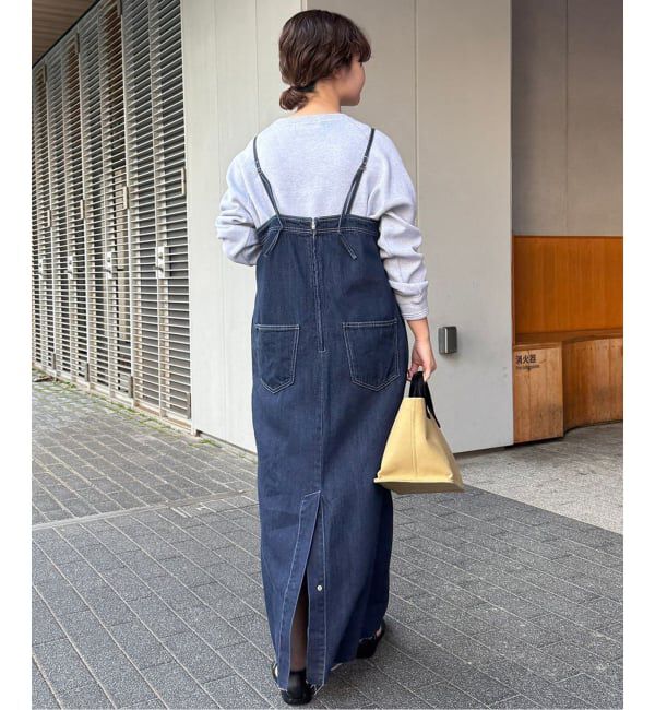 SLOBE IENA「LEDENIM ナローフレアデニムジャンパースカート」|ワンピース|