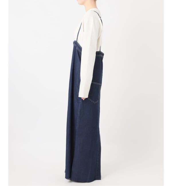 SLOBE IENA「LEDENIM ナローフレアデニムジャンパースカート」|ワンピース|