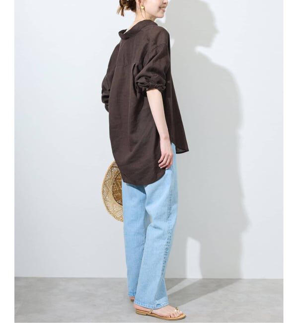 SLOBE IENA「《追加》リネンコットンレギュラーシャツ」|シャツ・ブラウス|