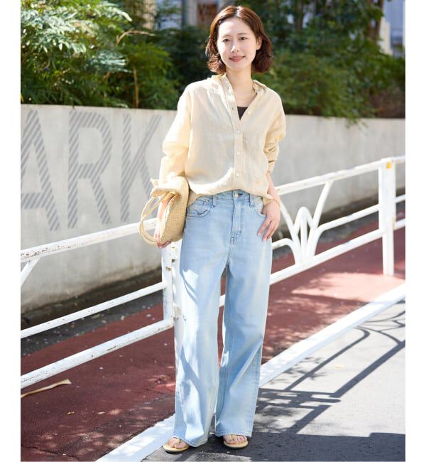 SLOBE IENA「《追加》リネンコットンレギュラーシャツ」|シャツ・ブラウス|