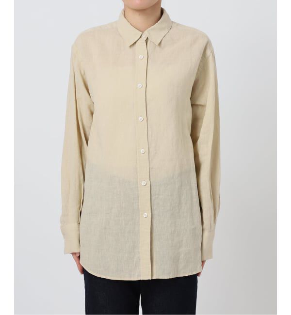 SLOBE IENA「《追加》リネンコットンレギュラーシャツ」|シャツ・ブラウス|