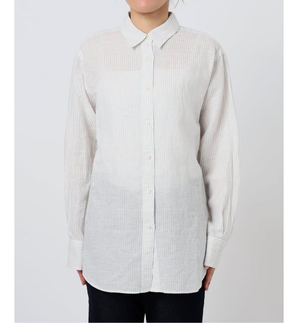 SLOBE IENA「《追加》リネンコットンレギュラーシャツ」|シャツ・ブラウス|