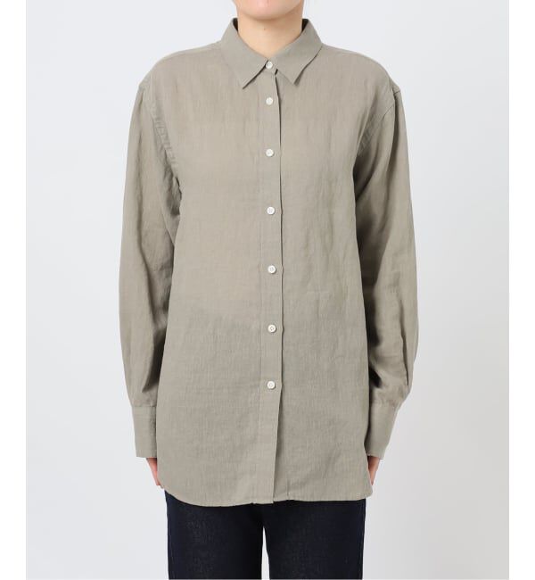 SLOBE IENA「《追加》リネンコットンレギュラーシャツ」|シャツ・ブラウス|